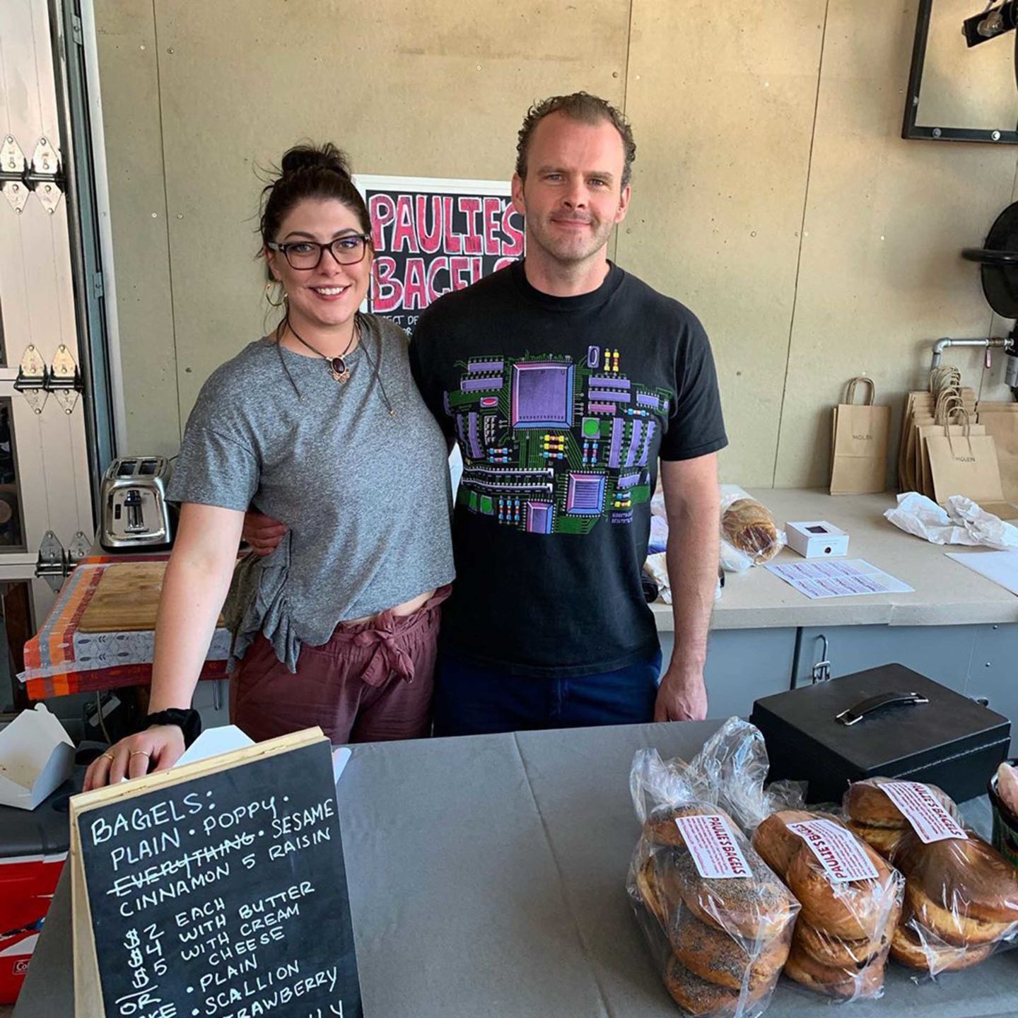 Paulie W. Brown, IV of Paulie’s Bagels in Napa.